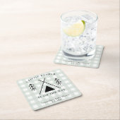 Camping baby shower kartonnen onderzetters (Insitu)