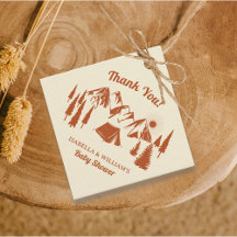 Camping Baby shower Little Camper Woodland