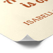 Camping Baby shower Little Camper Woodland Poster (Hoek)