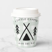 Camping baby shower papieren bekers (Voorkant)