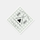 Camping baby shower servet (Hoek)