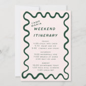 Camping Bachelorette Meisjes Trip Glamping Bach Kaart (Achterkant)