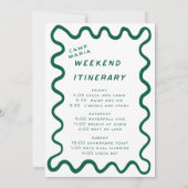 Camping Bachelorette Meisjes Trip Glamping Bach Kaart (Achterkant)