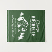 Camping Bachelorette Party Achtergrond Tapestry Wandkleed (Voorkant (horizontaal))