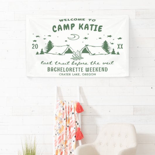 Camping Bachelorette Party Banner (Insitu)