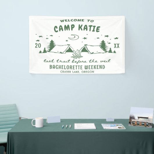Camping Bachelorette Party Banner (Beurs)