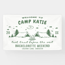 Camping Bachelorette Party Banner