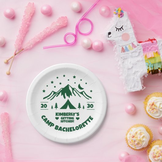 Camping Bachelorette Party Papieren Bordje (Feest)