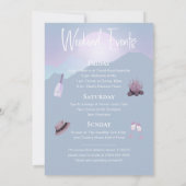 Camping Bachelorette Party Weekend Uitnodiging (Achterkant)