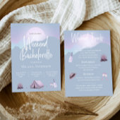 Camping Bachelorette Party Weekend Uitnodiging