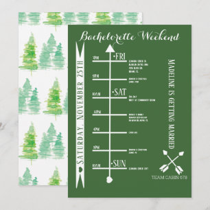 Camping Bachelorette Weekend Getaway Itinerary Kaart