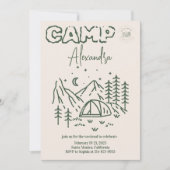 Camping Bachelorette Weekend Route Kaart (Voorkant)