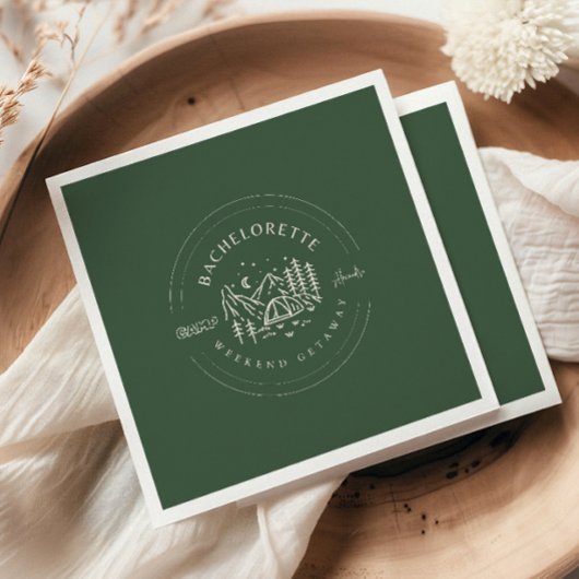 Camping Bachelorette Weekend Servet