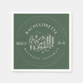 Camping Bachelorette Weekend Servet (Voorkant)