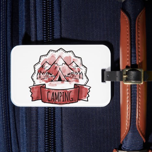 Camping Badge Bagagelabel (Voorkant Insitu 4)