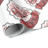 Camping Badge Cadeaupapier (Rol Hoek)