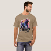 Camping Bear Zomer Kamp Citaat Camping Des jongen T-shirt (Voorkant volledig)