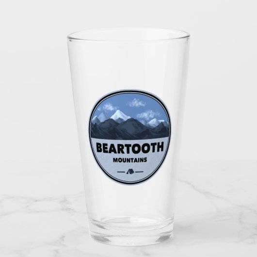 Camping Beartooth Mountains Montana Wyoming Glas (Voorkant)