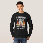 Camping Beer die me daarom hier met Drink gnomen b T-shirt (Voorkant volledig)