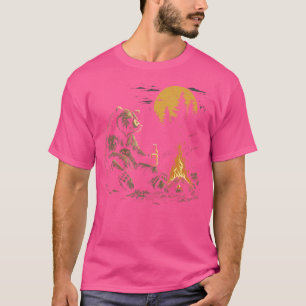 Camping Beer Drink bierwandelen Natuur Funny Gri T-shirt