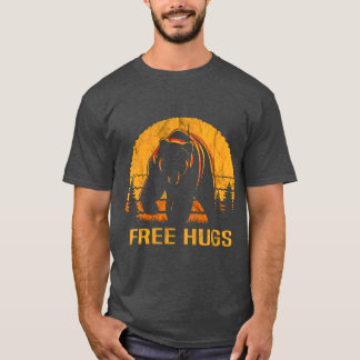 Camping beer Free Hugs T-shirt