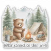 Camping Beer Sticker (Voorkant)