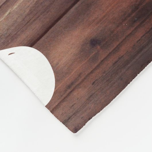 Camping Beers & Bonfire Happy Campers Rustisch hou Fleece Deken (Hoek)