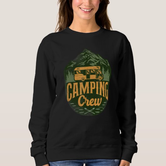 Camping Bemanning Motorhome Camper Trui (Voorkant)