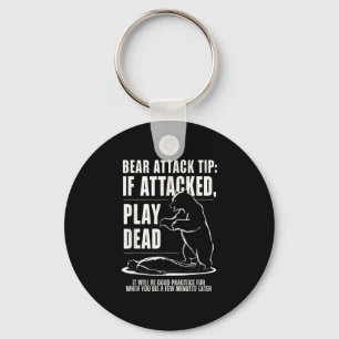 Camping beren aanval tip doe alsof je dood bent sleutelhanger