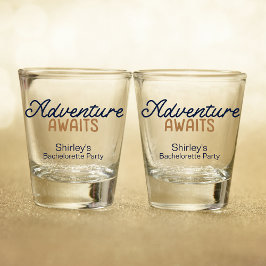 Camping Berg Avontuur Bachelorette Party Shot Glas