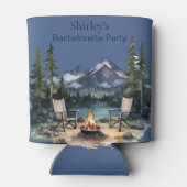 Camping Berg Blauw Bachelorette-feest Blikjeskoeler (Achterkant)