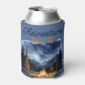 Camping Bergblauw Bruidsfeest Borrel Blikjeskoeler (Blikje Voorkant)