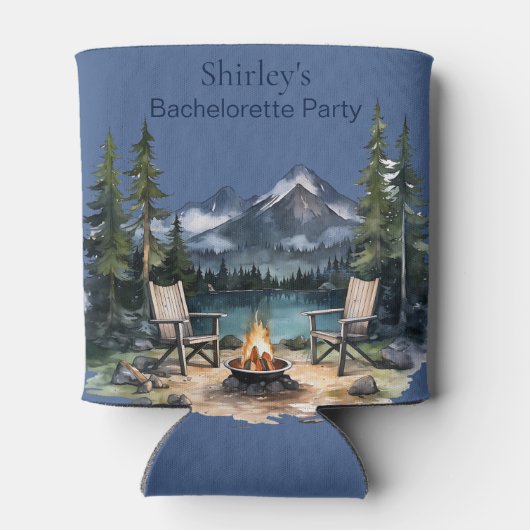 Camping Bergblauw Bruidsfeest Borrel Blikjeskoeler (Achterkant)