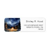 Camping Bergen Bachelorette Weekendje terug Etiket (Voorkant)