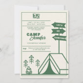 Camping Bergen Bos 30e verjaardag Routebeschrijvin Kaart (Voorkant)