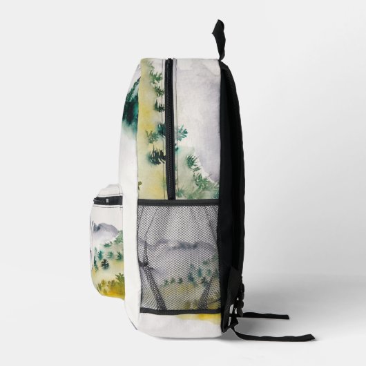 Camping bergen buiten Colorado naam Bedrukte Rugzak (Rechts)