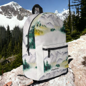 Camping bergen buiten Colorado naam Bedrukte Rugzak