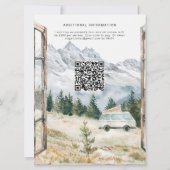 Camping Bergen Zomer Road Trip Routebeschrijving Kaart (Achterkant)