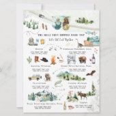 Camping Bergen Zomer Road Trip Routebeschrijving Kaart (Voorkant)