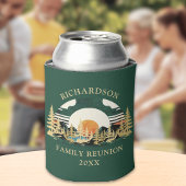 Camping Bergen Zonsondergang Groene Familie Reünie Blikjeskoeler