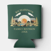 Camping Bergen Zonsondergang Groene Familie Reünie Blikjeskoeler (Achterkant)