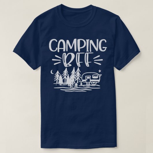 Camping BFF Lake River Mam Gift Funny Sassy T-shirt (Design voorkant)