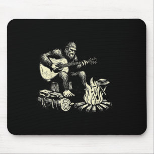 Camping Bigfoot S'more Rock Bigfoot Gitaar spelend Muismat