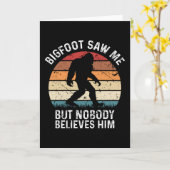 Camping Bigfoot Wandelen Yeti Grappig Outdoor Gift Kaart (Gele Bloem)