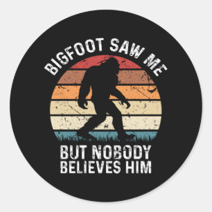 Camping Bigfoot Wandelen Yeti Grappig Outdoor Gift Ronde Sticker