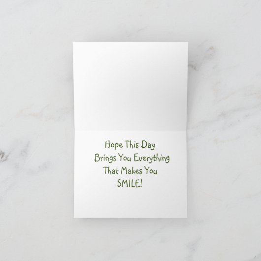 Camping Birthday Kaart (Binnen)