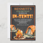 Camping Birthday Kaart (Voorkant)