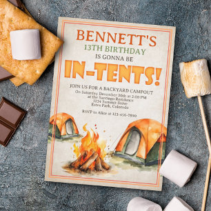 Camping Birthday Kaart