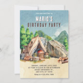Camping birthday kaart (Voorkant)