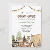 Camping Birthday Kaart (Voorkant)